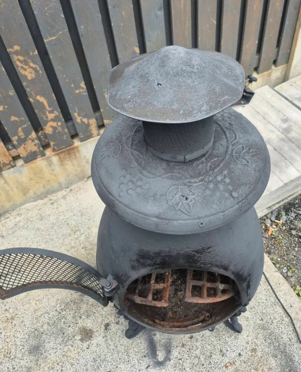 GARDECO TOIEDO CAST IRON CHIMENEA  IN BLACK. MATER - Image 3