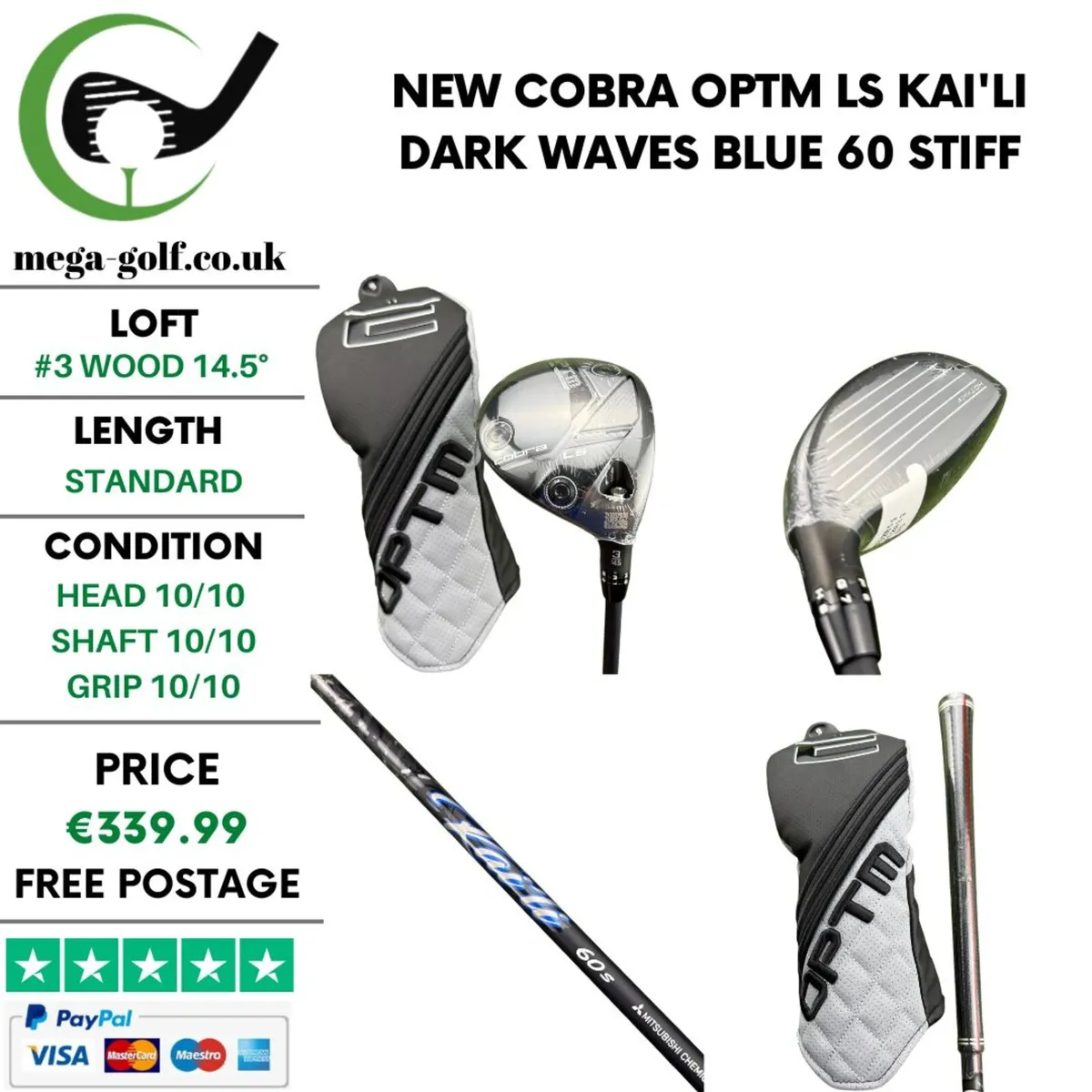 New Cobra OPTM LS #3 Wood 14.5° / Stiff - Image 1