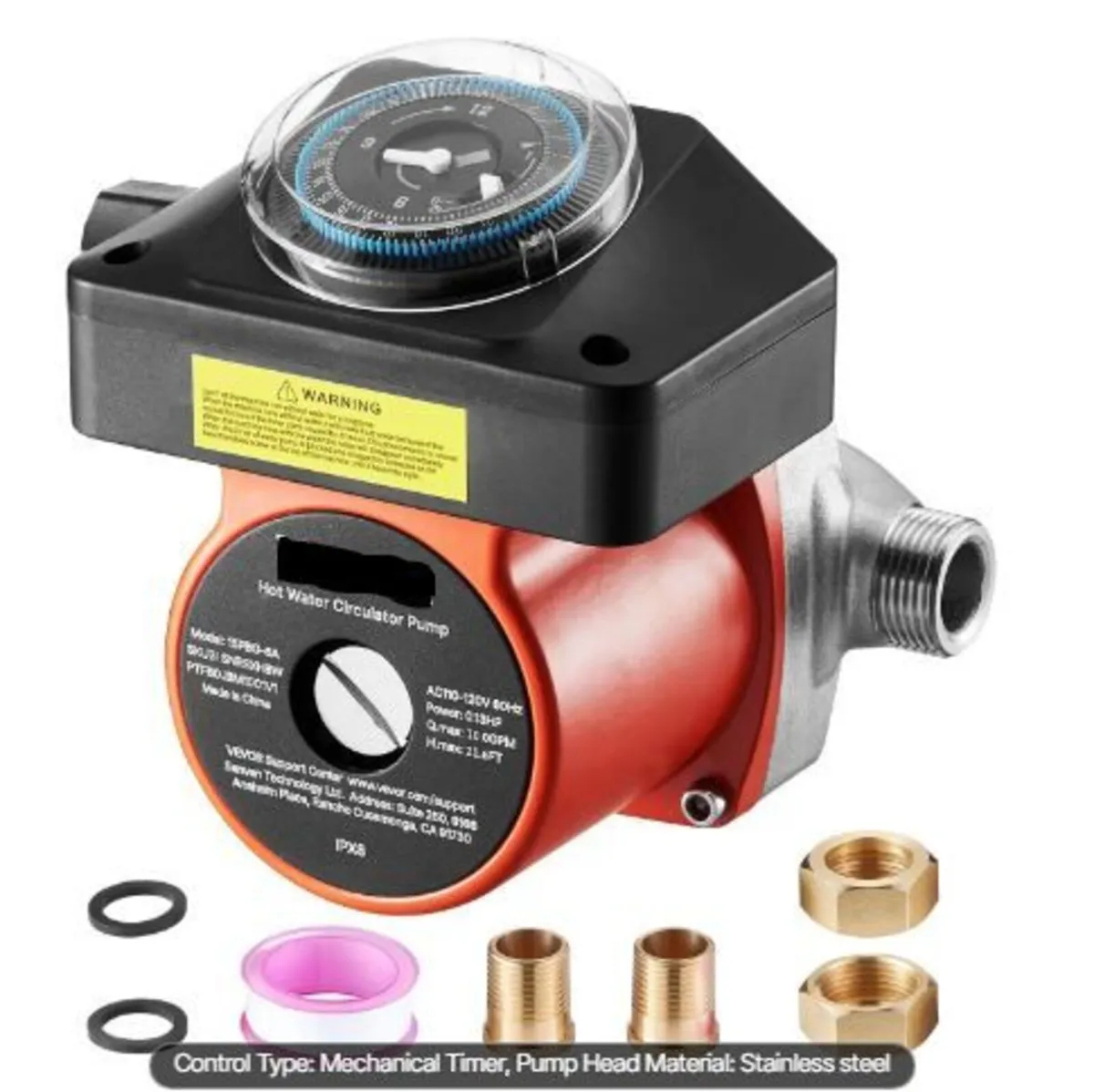 Hot Water Recirculating Pump, with Timer - Image 2