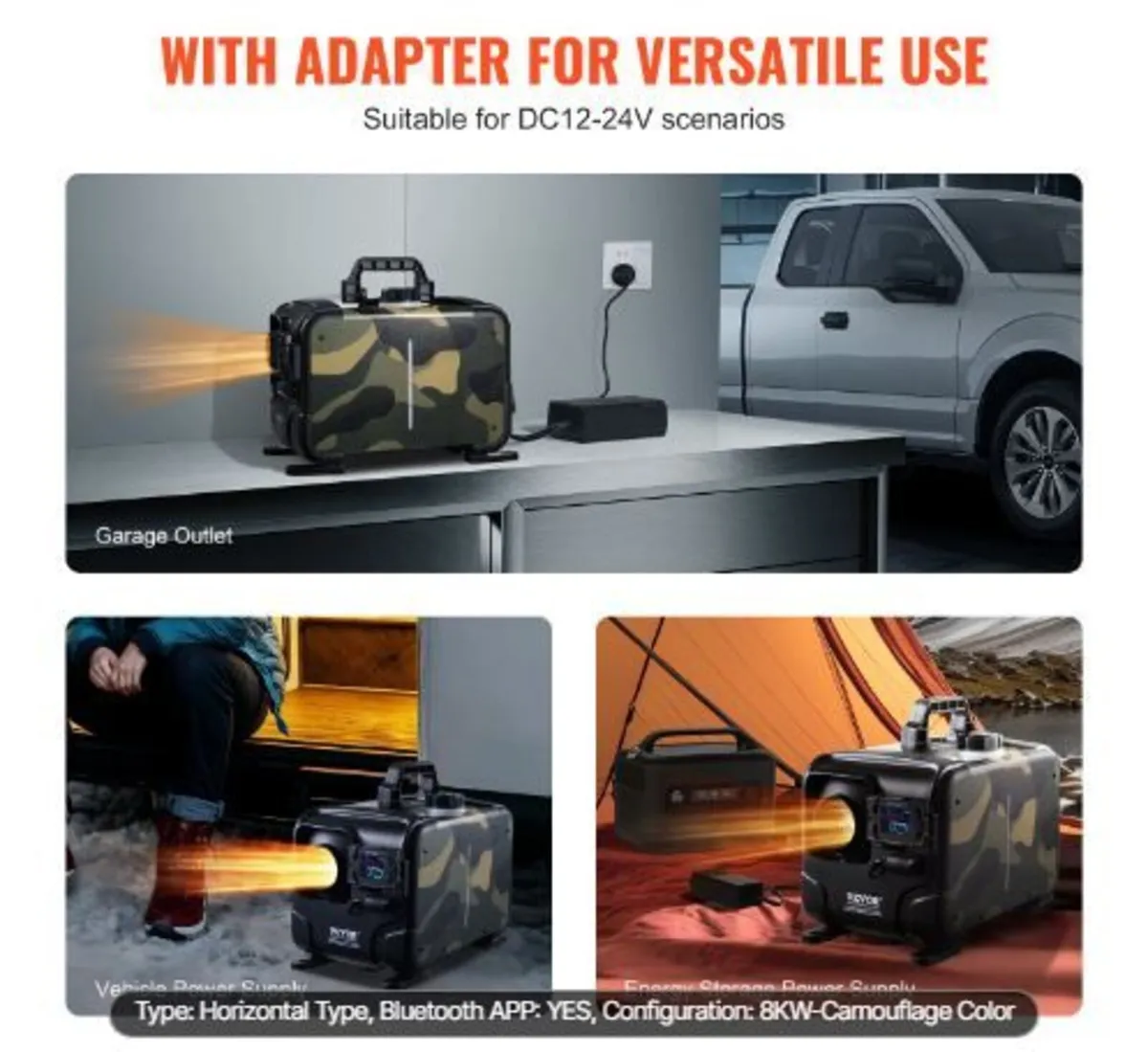 5-8KW Diesel Heater, 12V/24V - Image 2