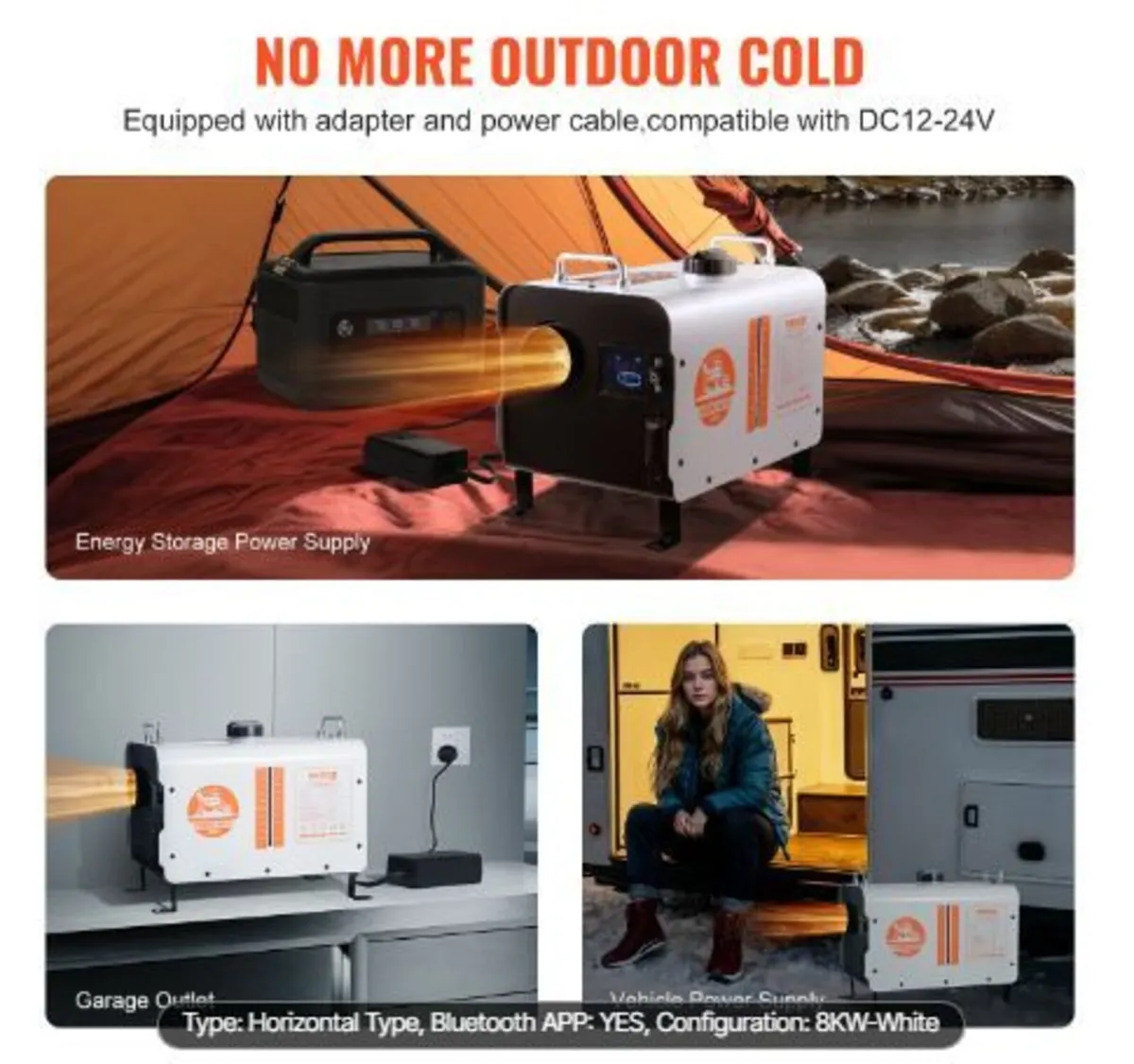 5-8KW Diesel Heater, 12V/24V - Image 1