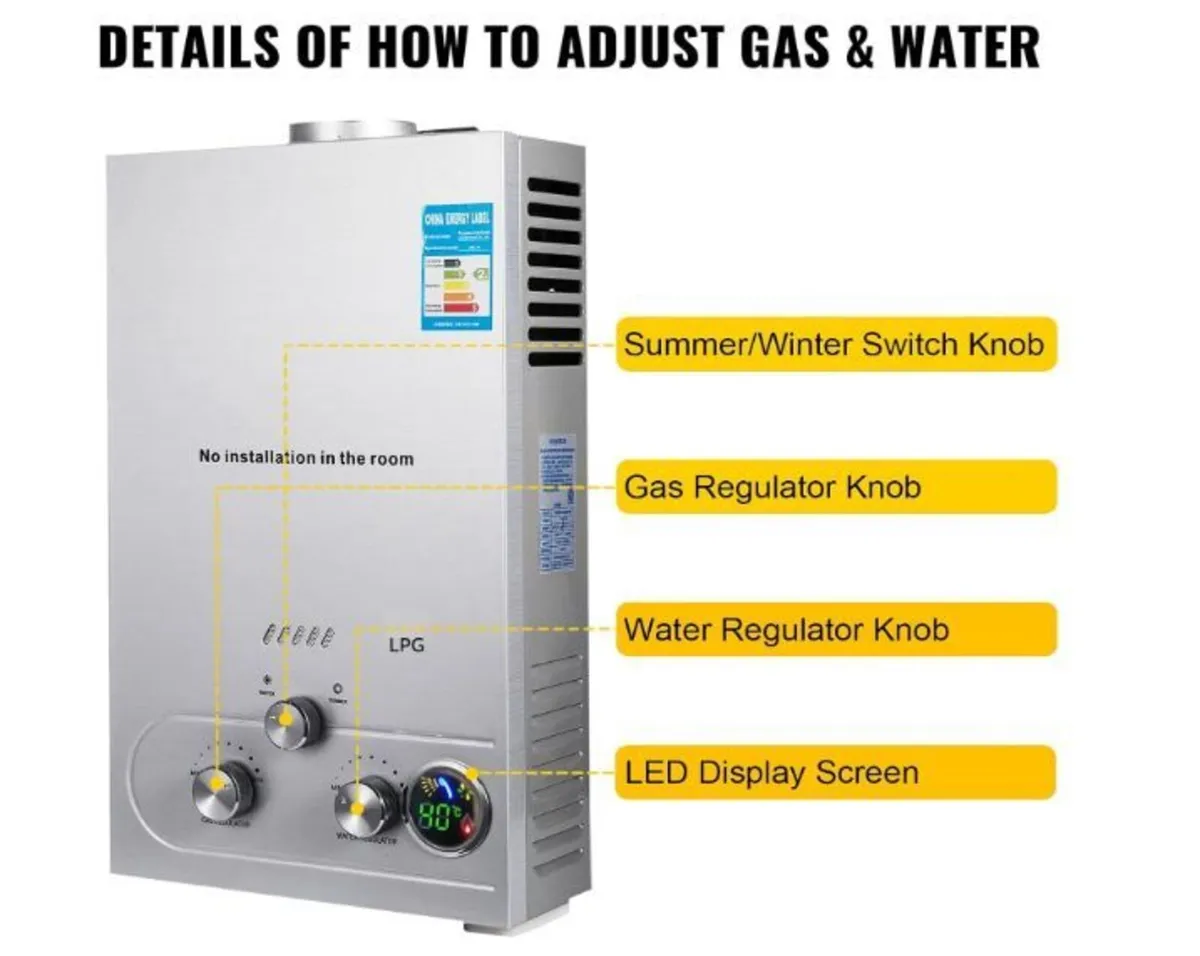 Gas Instantaneous Water Heater 8L - Image 1