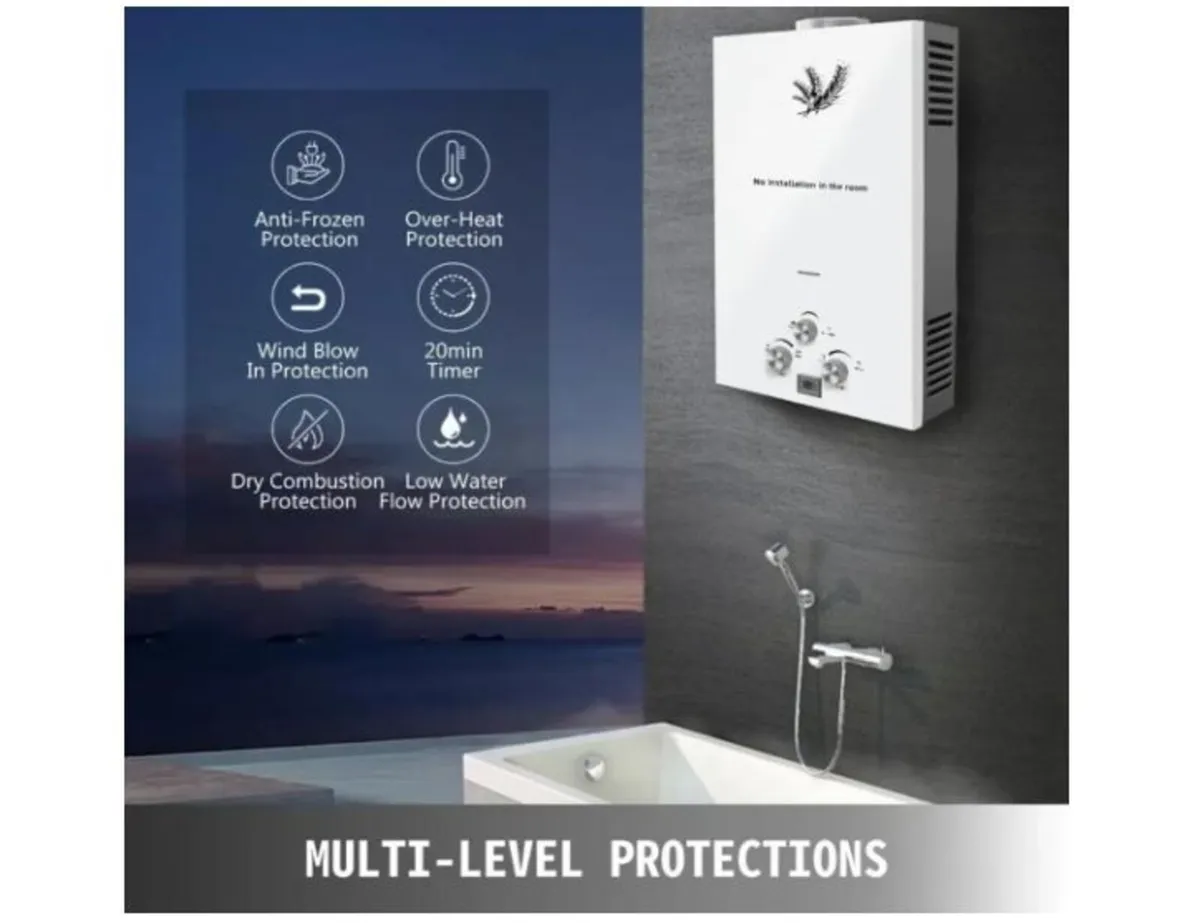 18L 36KW Gas Instantaneous Water Heater - Image 3