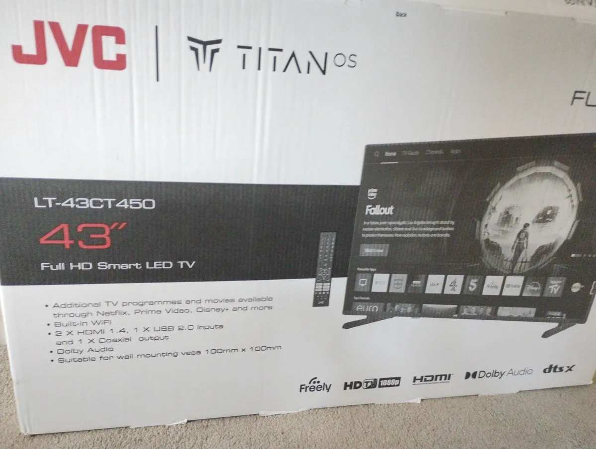 new 43" JVC FHD Smart TV - price reduced - Image 1