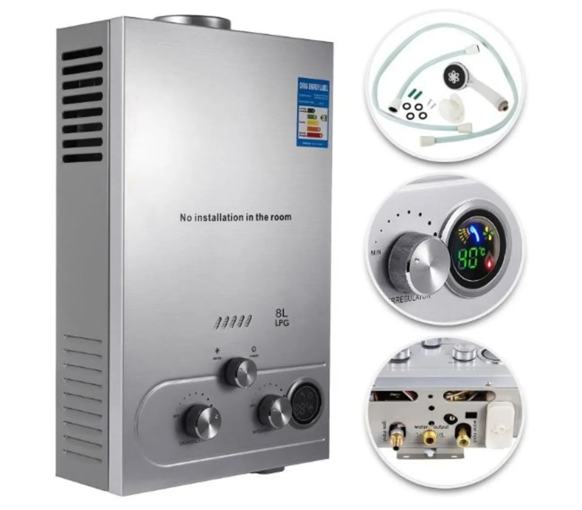 Gas Instantaneous Water Heater 8L Water - Image 3
