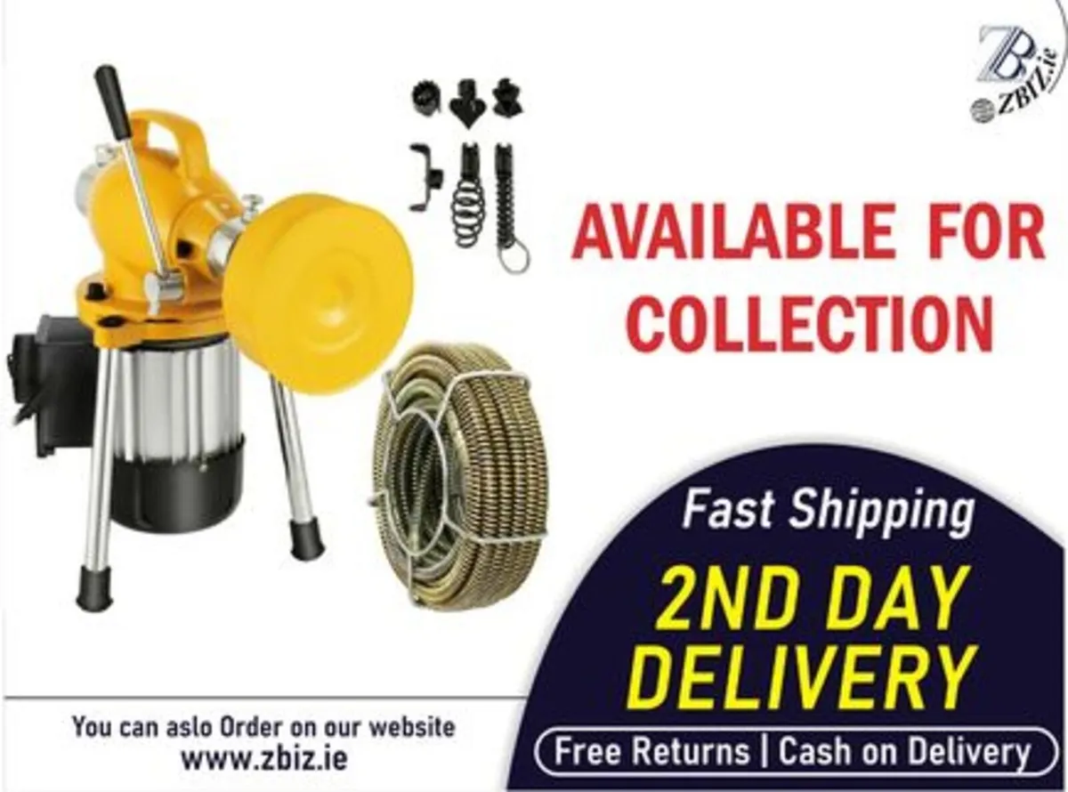 Electric Drain Cleaner 400w for Pipe Cleaning - Image 1