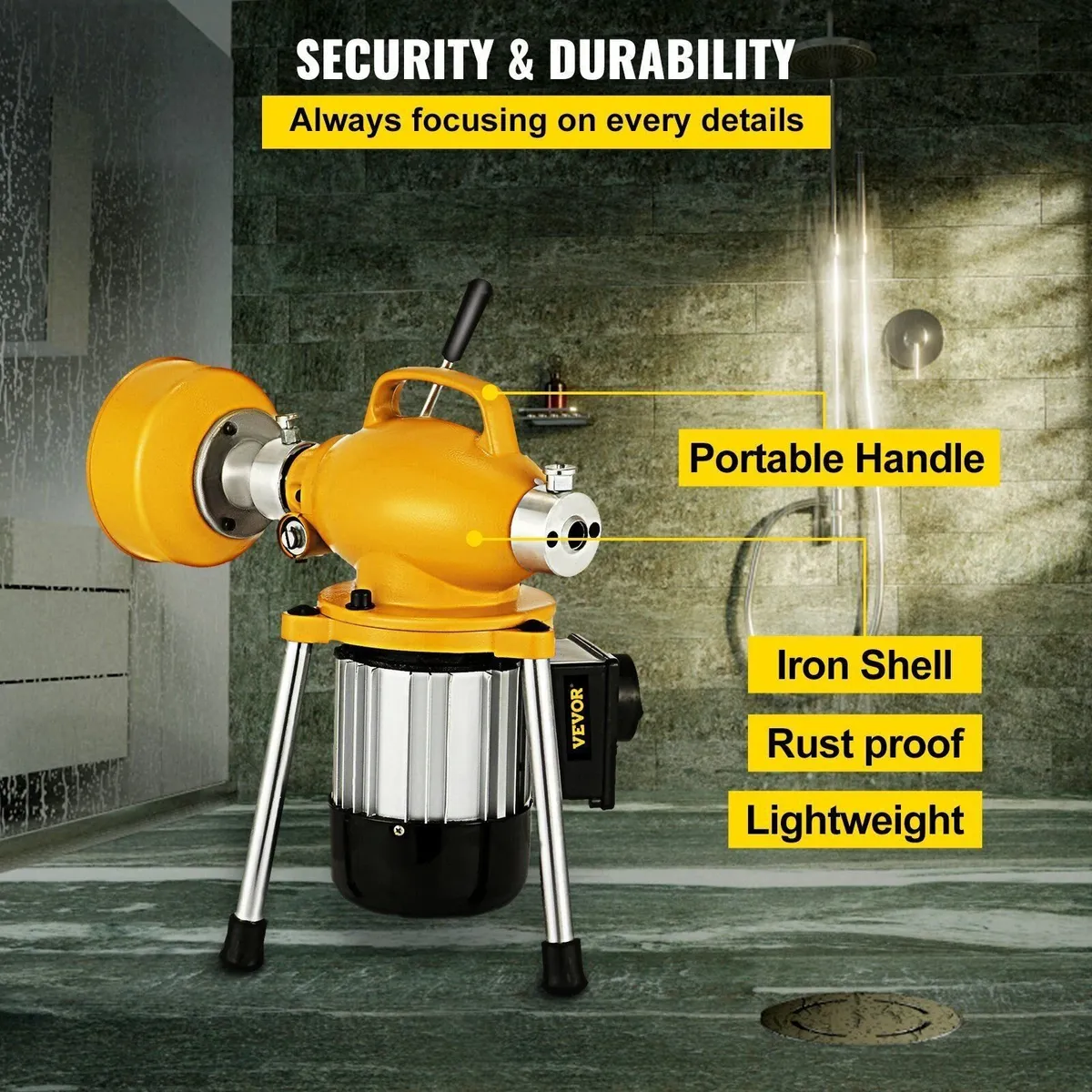 Electric Drain Cleaner 400w for Pipe Cleaning - Image 2