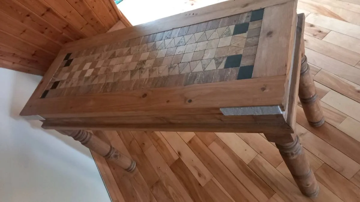 Beautiful 100% solid wood console table!! - Image 3