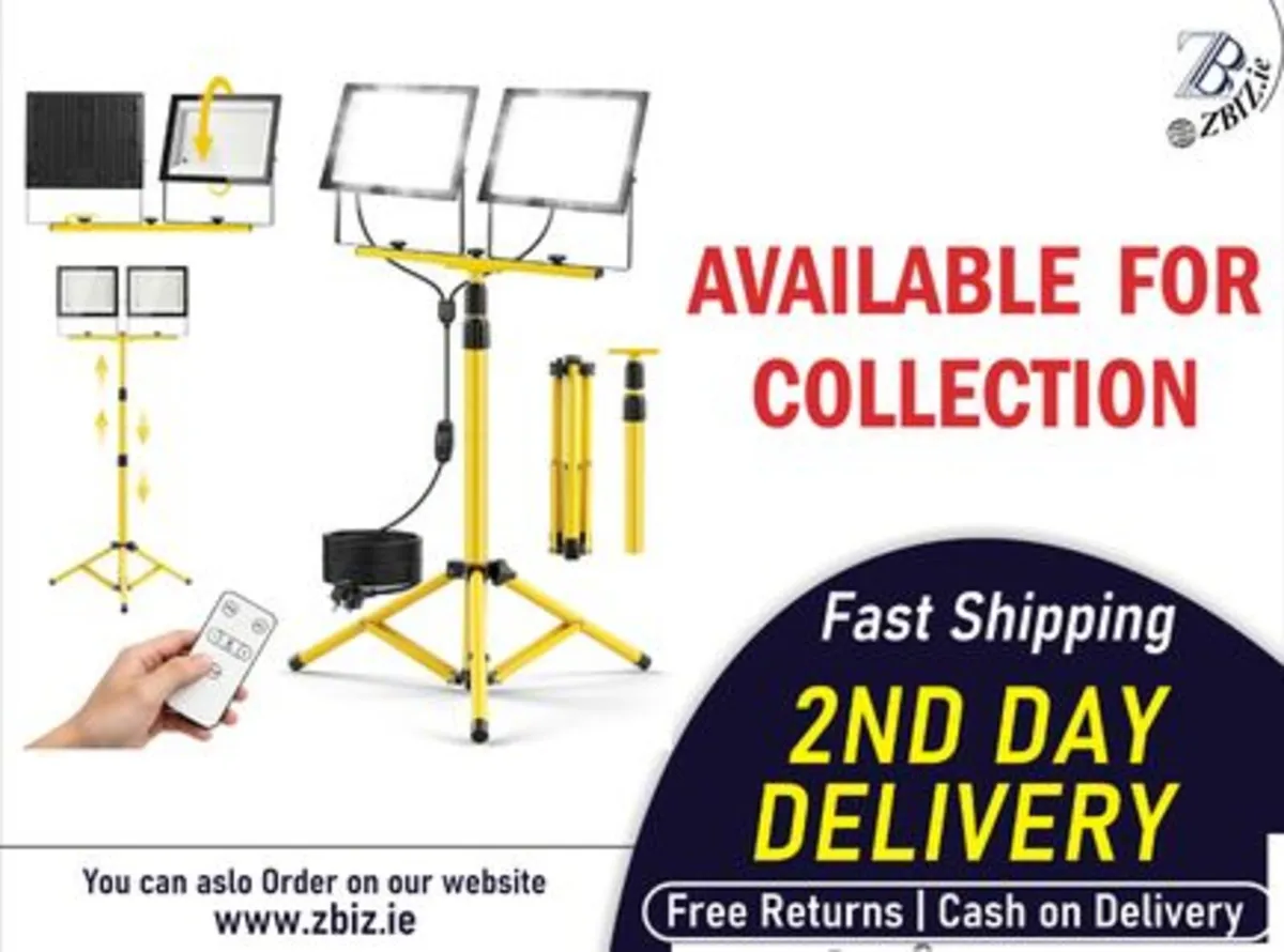 LED Work Light 300W Flood Construction Spotlight - Image 1