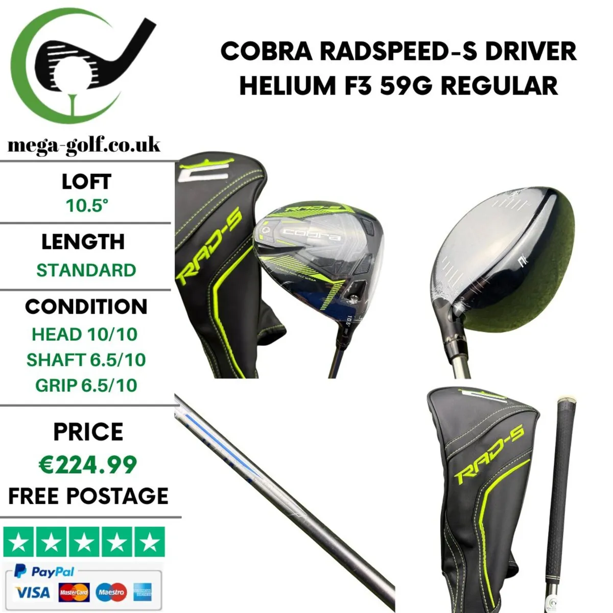 Cobra Radspeed-S Driver / 10.5° / Regular - Image 1