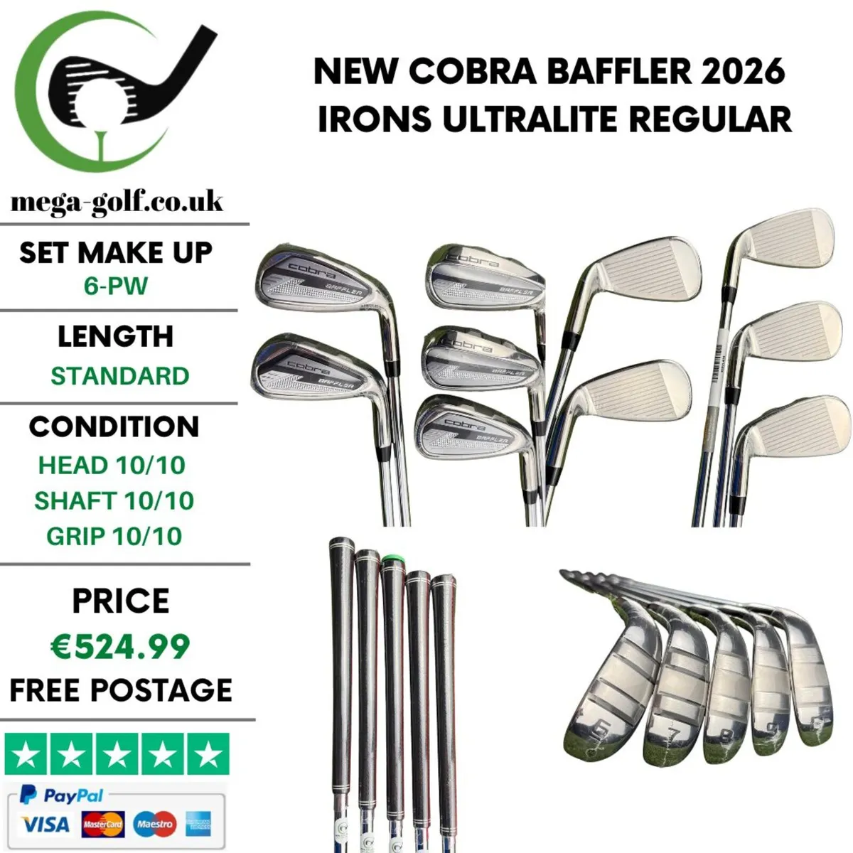 New Cobra Baffler 2026 Irons / 6-Pw / Regular - Image 1