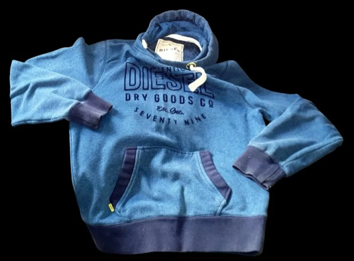 BNWT Vintage Diesel Hoodie "Dry Goods Co" Size XL - Image 2