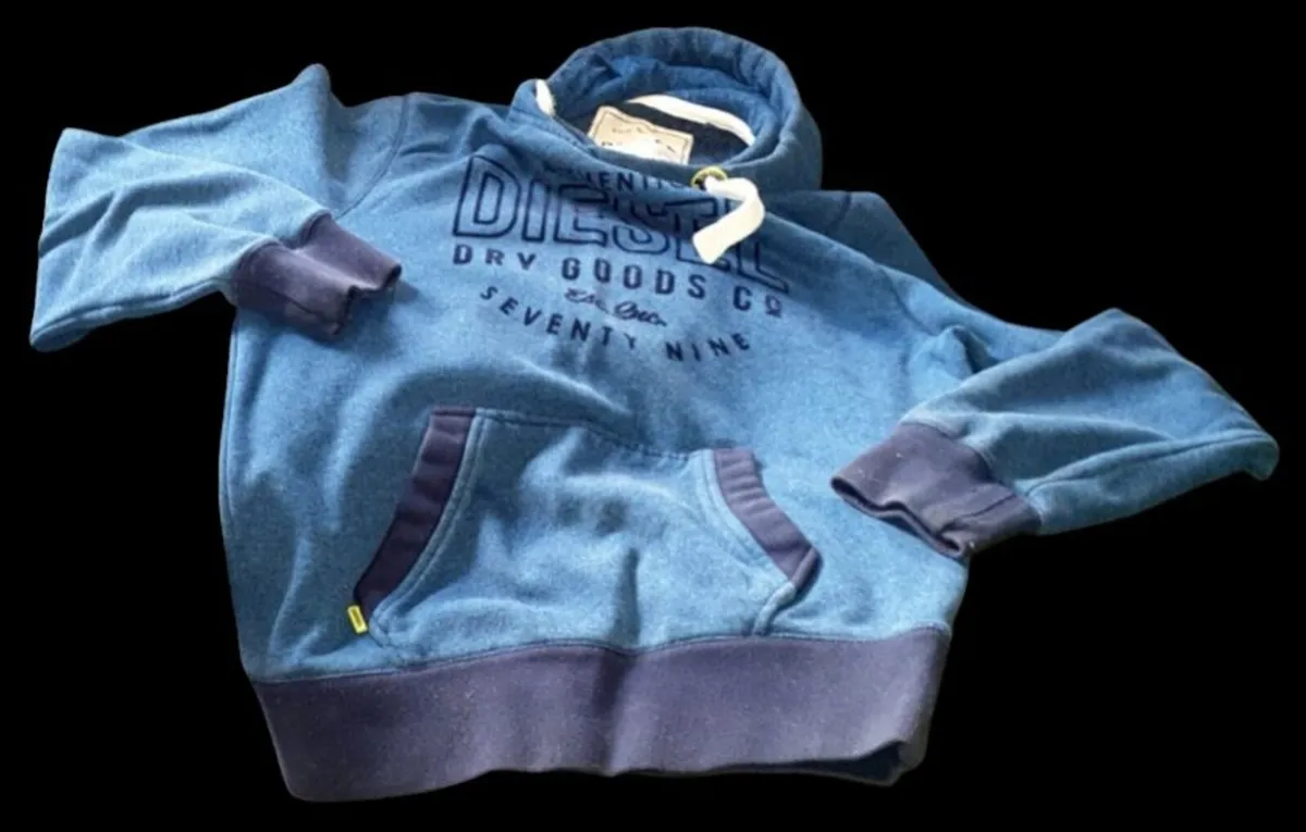 BNWT Vintage Diesel Hoodie "Dry Goods Co" Size XL - Image 3