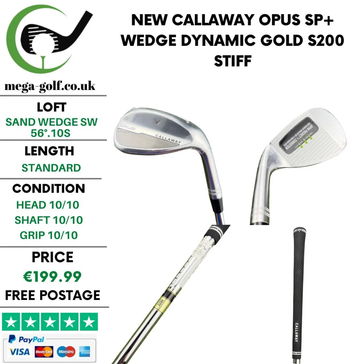 New Callaway Opus SP+ Wedge Sw 56°.10S / Stiff - Image 1