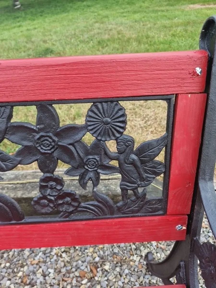 Heavy cast iron bench - Image 4