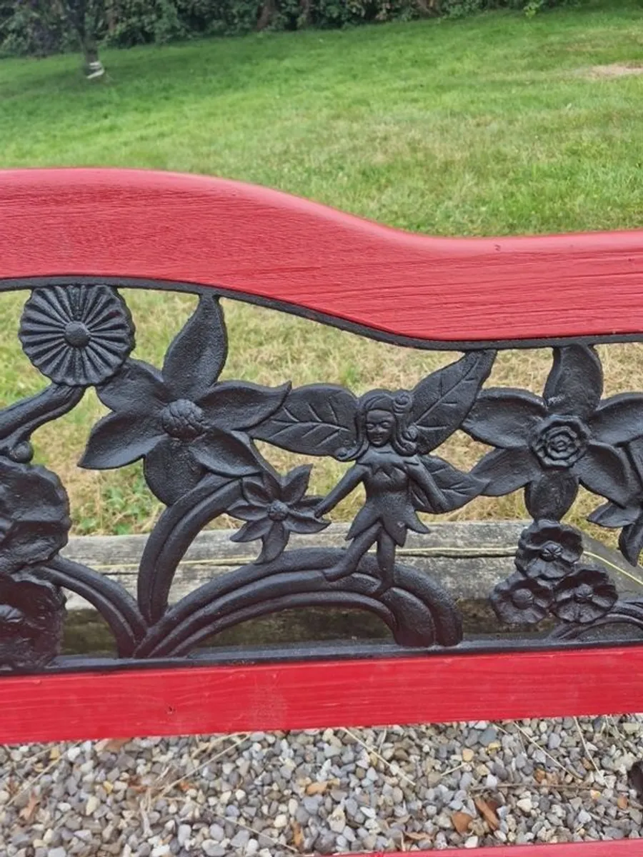 Heavy cast iron bench - Image 3