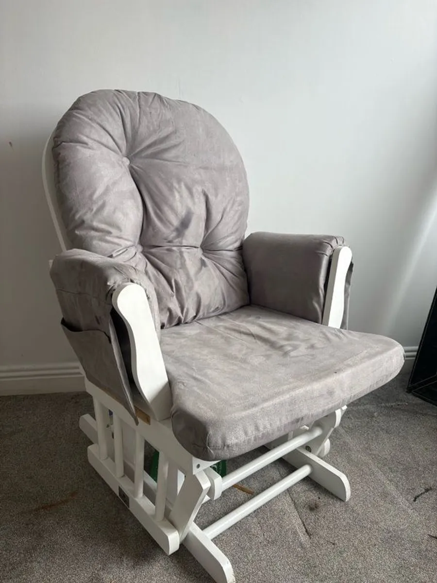 Baby cot bed, changer unit and rocking chair bundle - Image 1