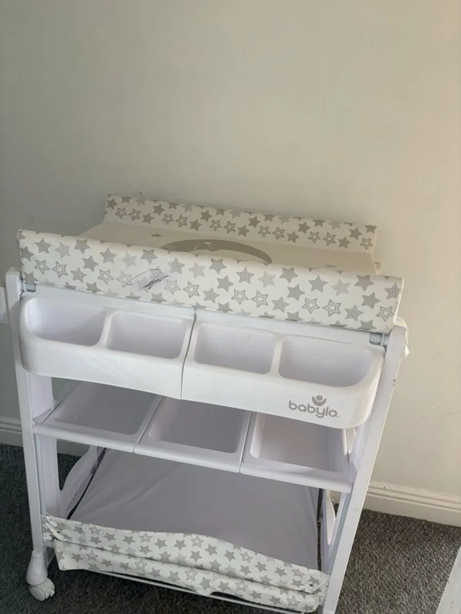 Baby cot bed, changer unit and rocking chair bundle - Image 2