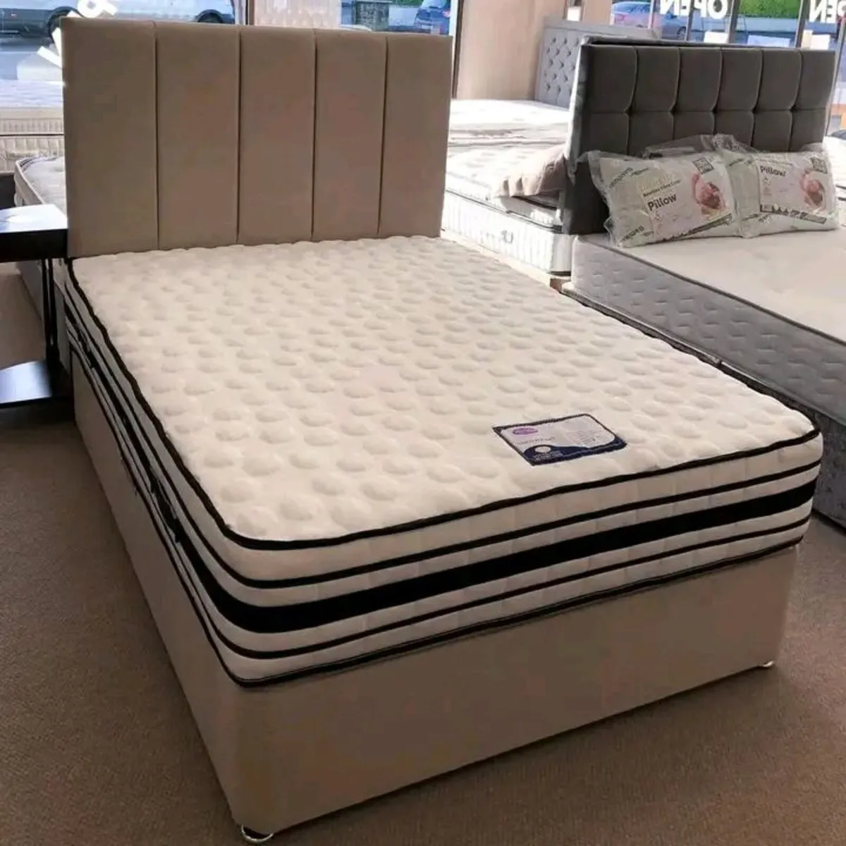 Luxury Divan Bed with Mattress – Free Delivery in - Image 4