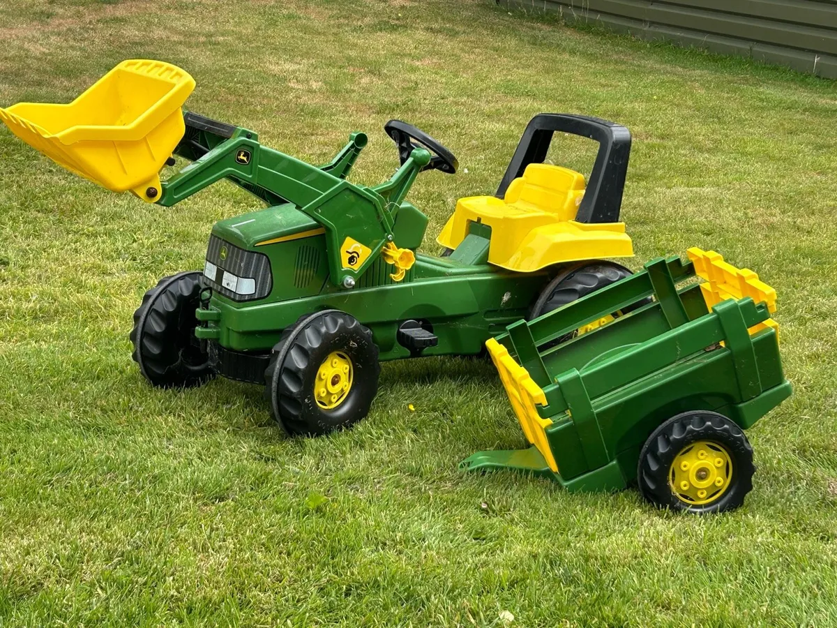 Rolly Toys John Deer loader and trailer - Image 2