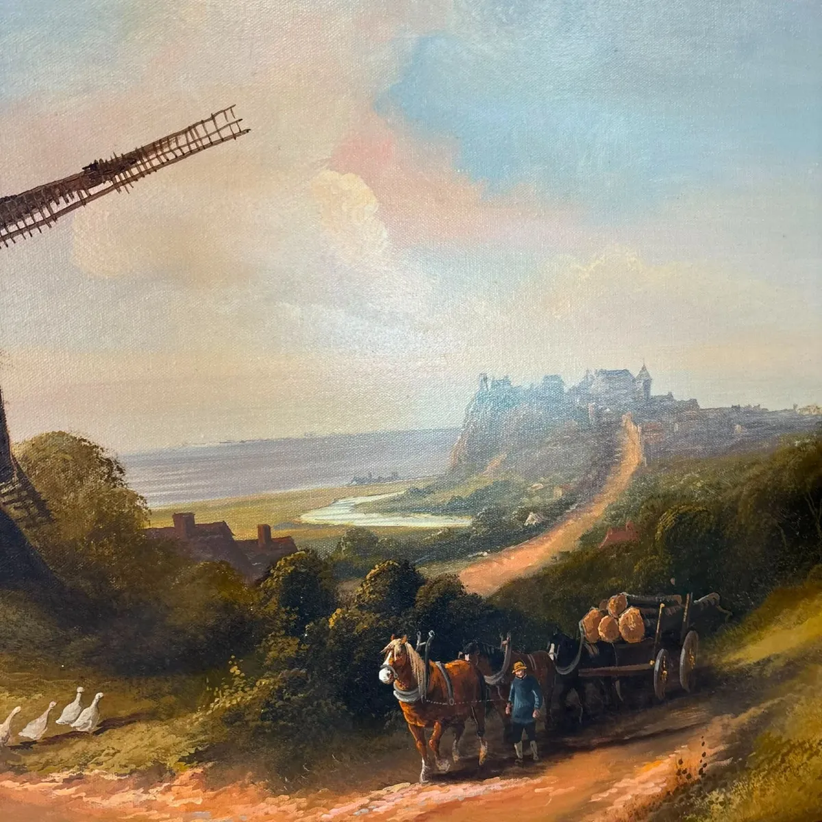 Early to mid 20th century oil on canvas - Image 4