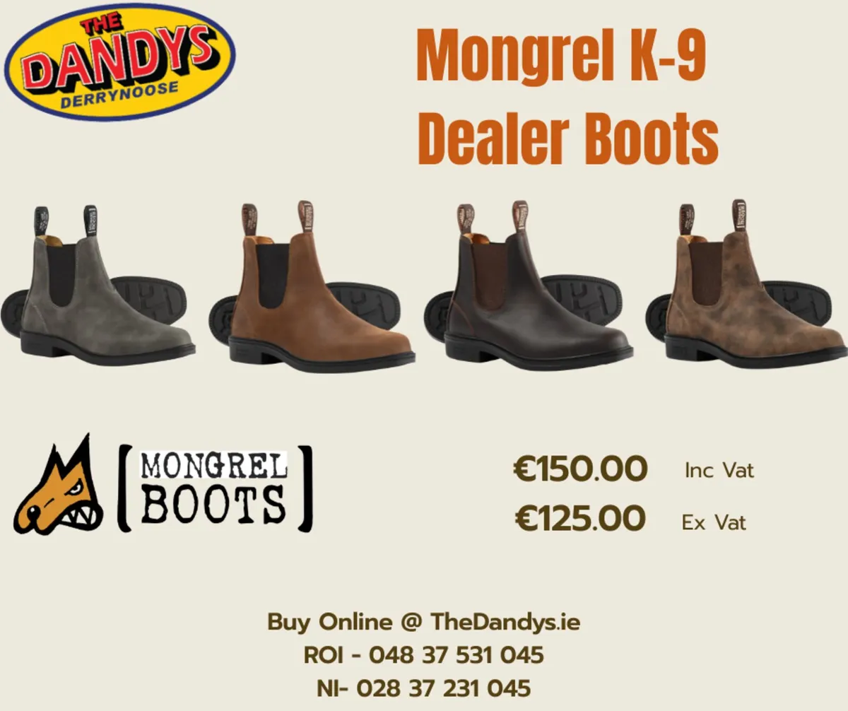 All New Mongrel K-9 Dealer Boots - Image 1