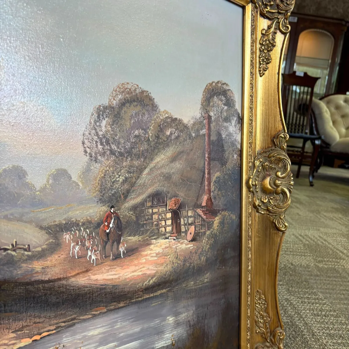Early to mid 20th century John Horsewell, oil on c - Image 4
