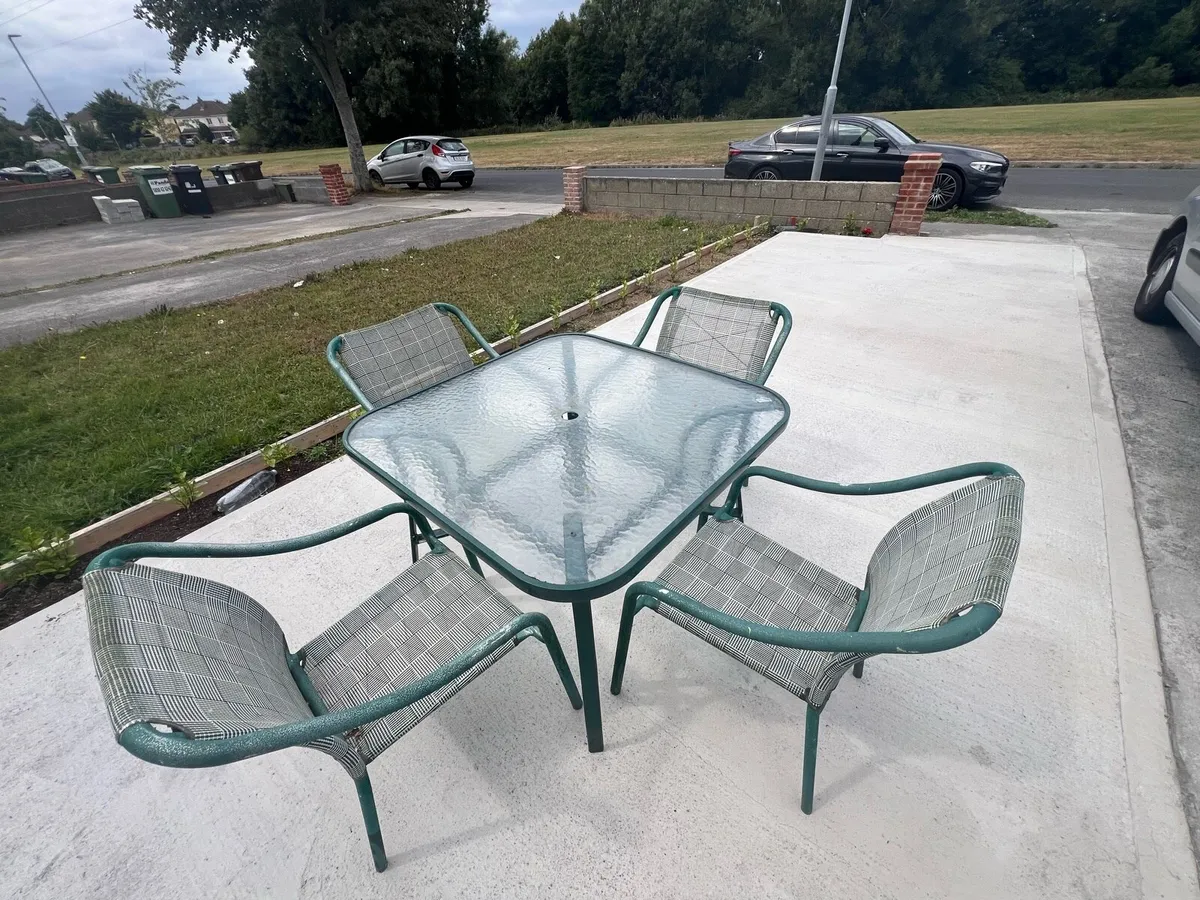 Garden table and chairs