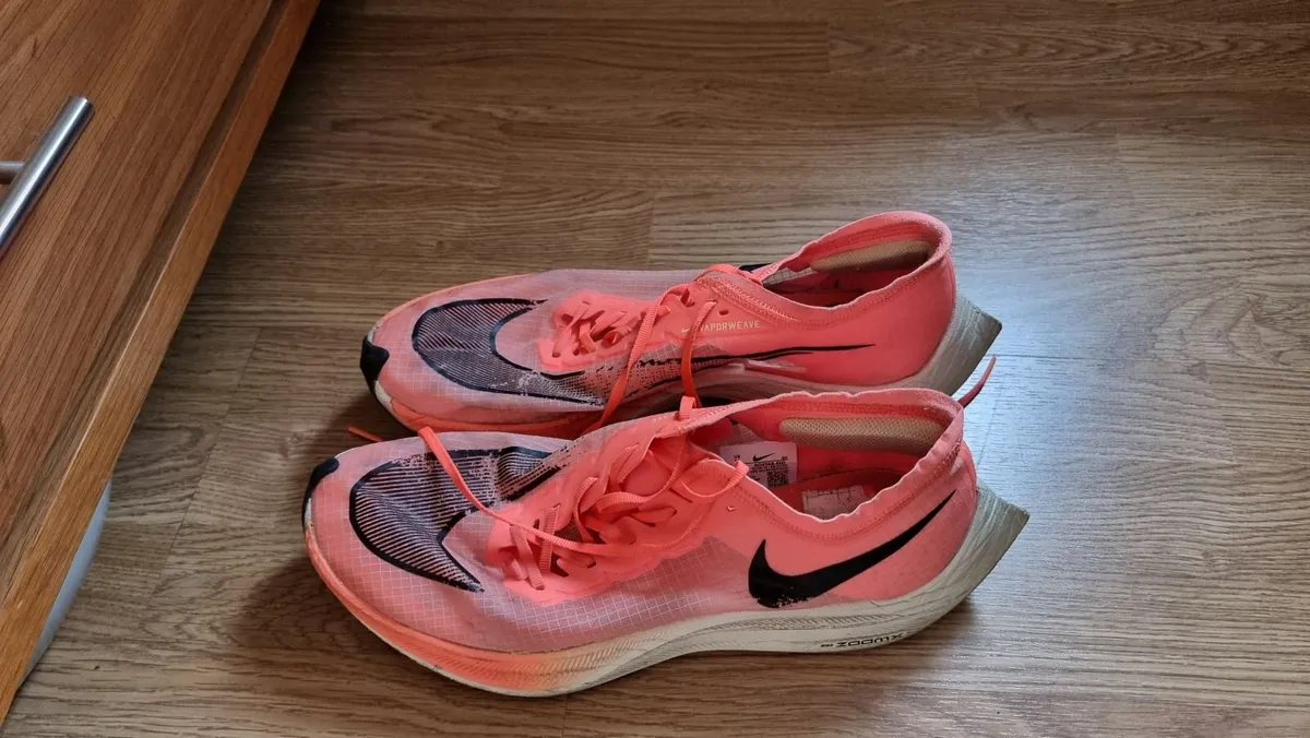 Nike ZoomX Vaporfly NEXT% Men UK 10 Running Shoe - Image 1