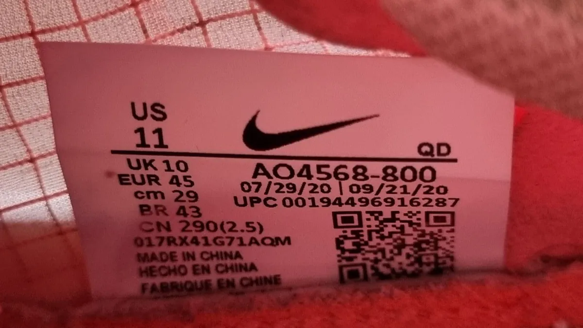 Nike ZoomX Vaporfly NEXT% Men UK 10 Running Shoe - Image 2