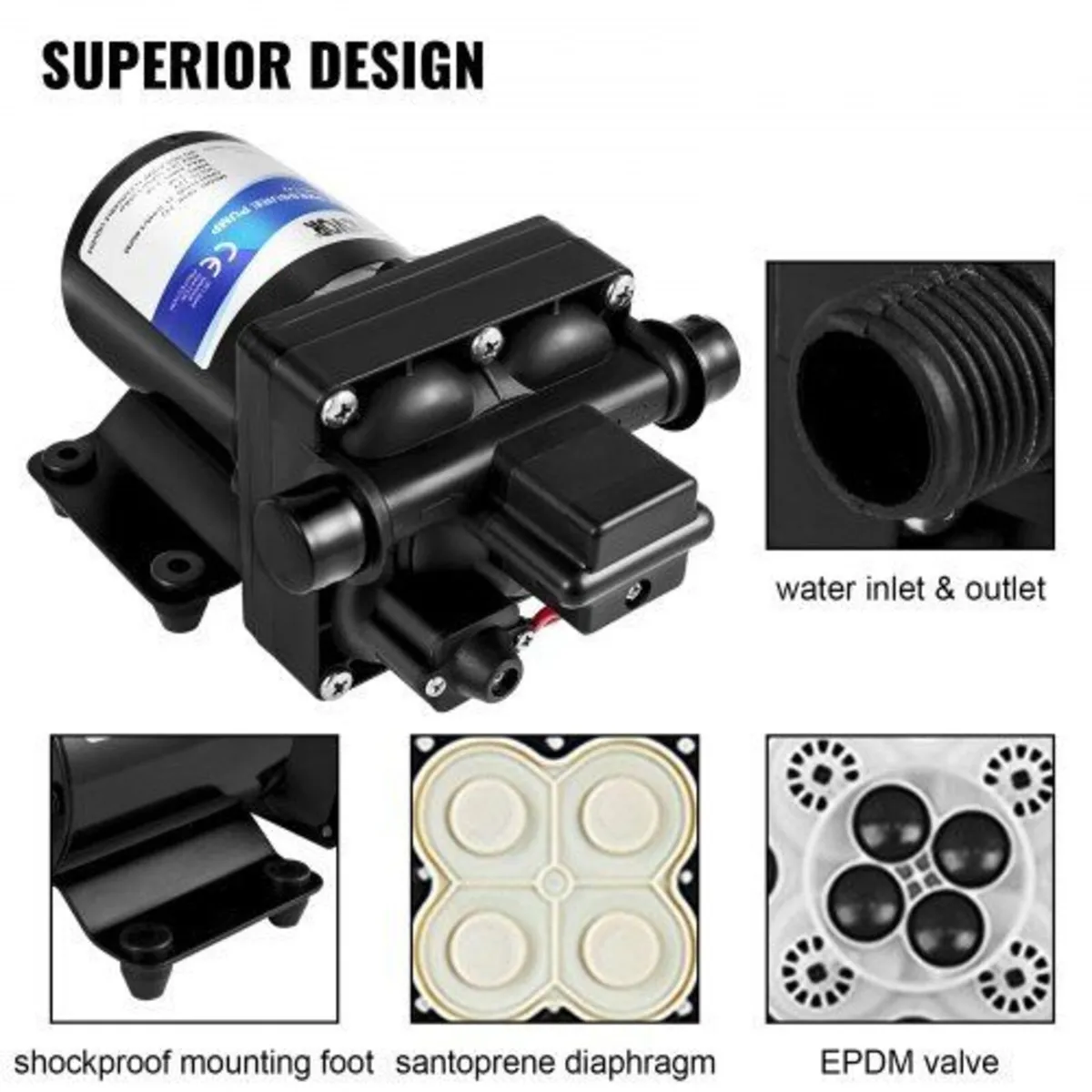 Electric Diaphragm Pump for Irrigation 220V - Image 4