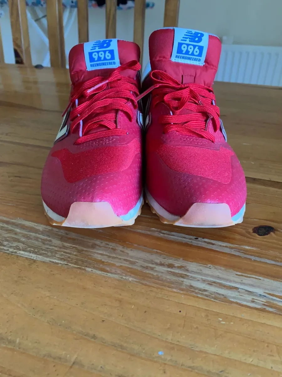 Red Cloth Nylon New Balance Runners - Image 3