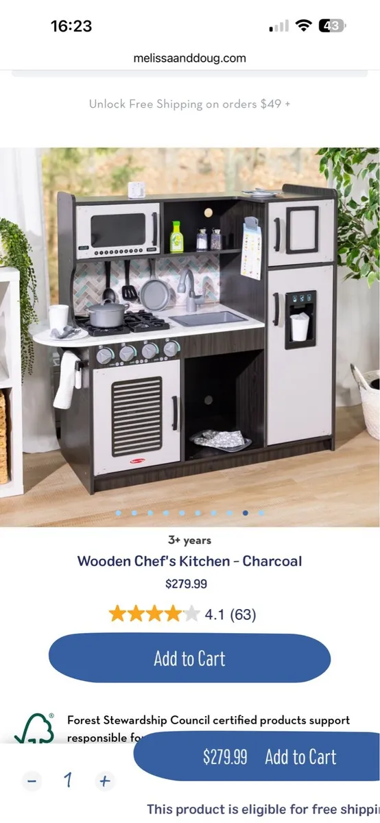 Kids Toy Kitchen - Image 1