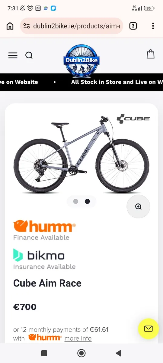 CUBE Aim Mountain Bike - Image 2