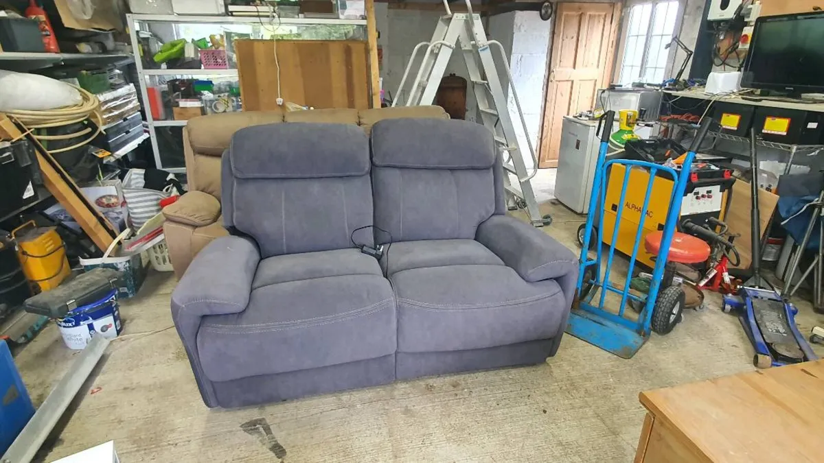 Two Seater Electric Recliner Sofa & Coffee table - Image 1