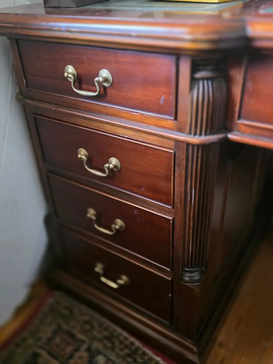 Solid Mahogany Writing Desk - Image 4