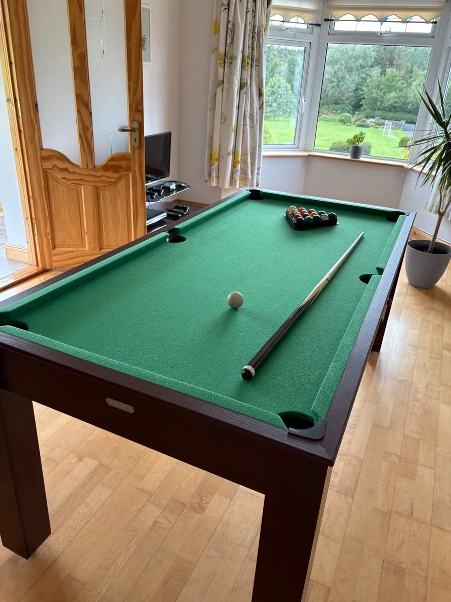 6ft x 3ft pool and table tennis table - Image 1