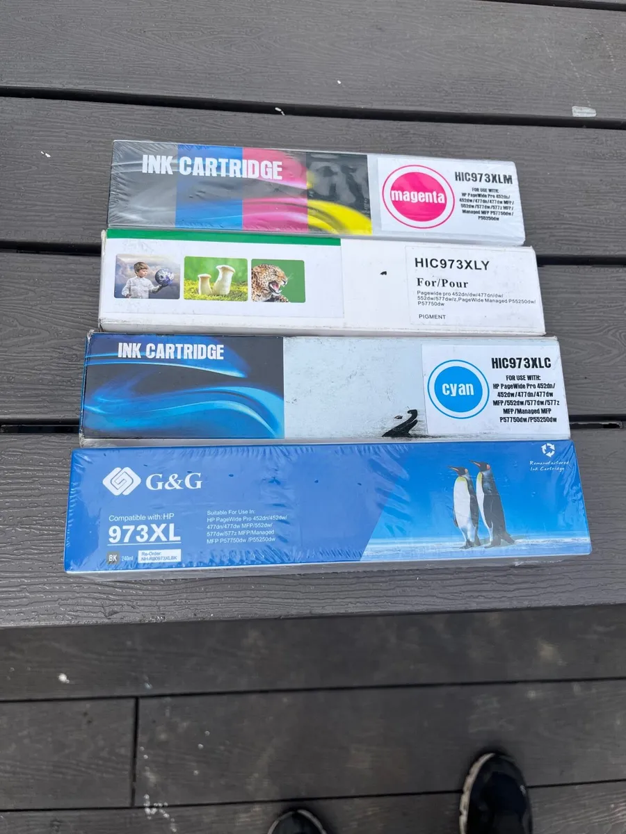 Set of Compatible HP 973XL Colour Ink Cartridges