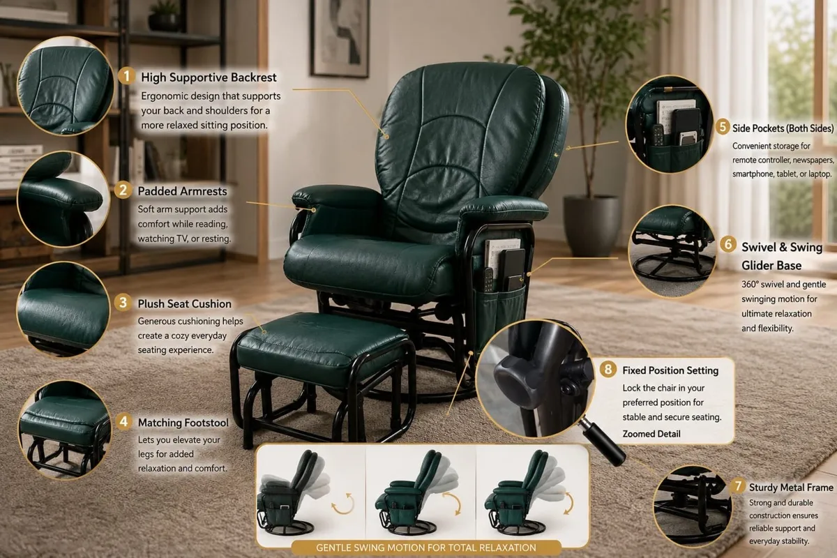 Vintage Recliner Chair 360 - Image 1