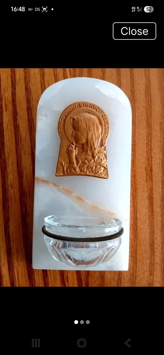 French art deco holy water font - Image 1