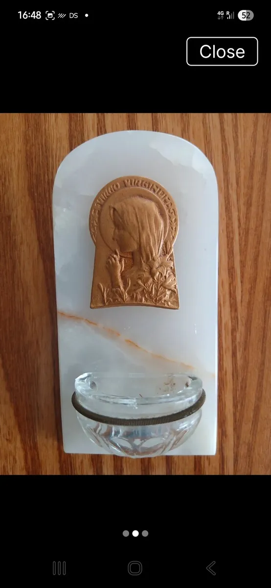 French art deco holy water font - Image 2