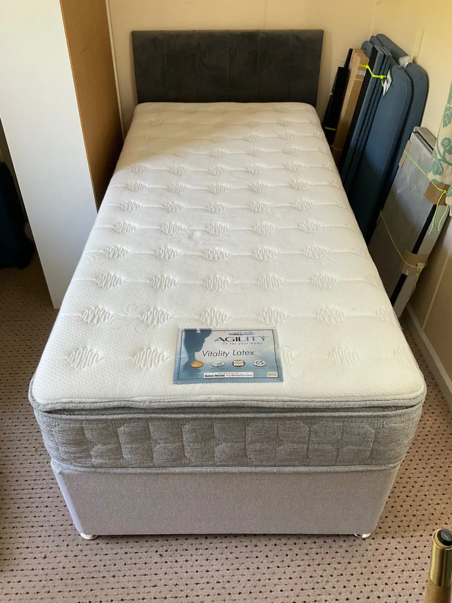 Complete premium pocket sprung single bed - Image 2