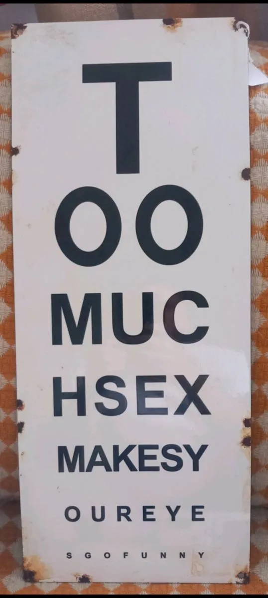 Enamel sign - Image 1