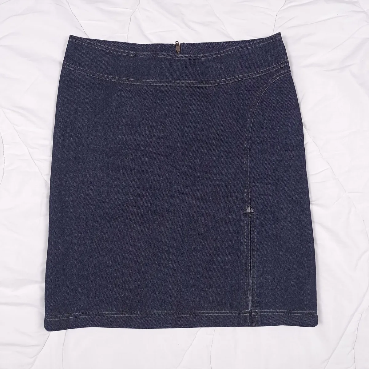Tara Jarmon Indigo Blue Denim Mini Skirt 14UK/42EU - Image 1
