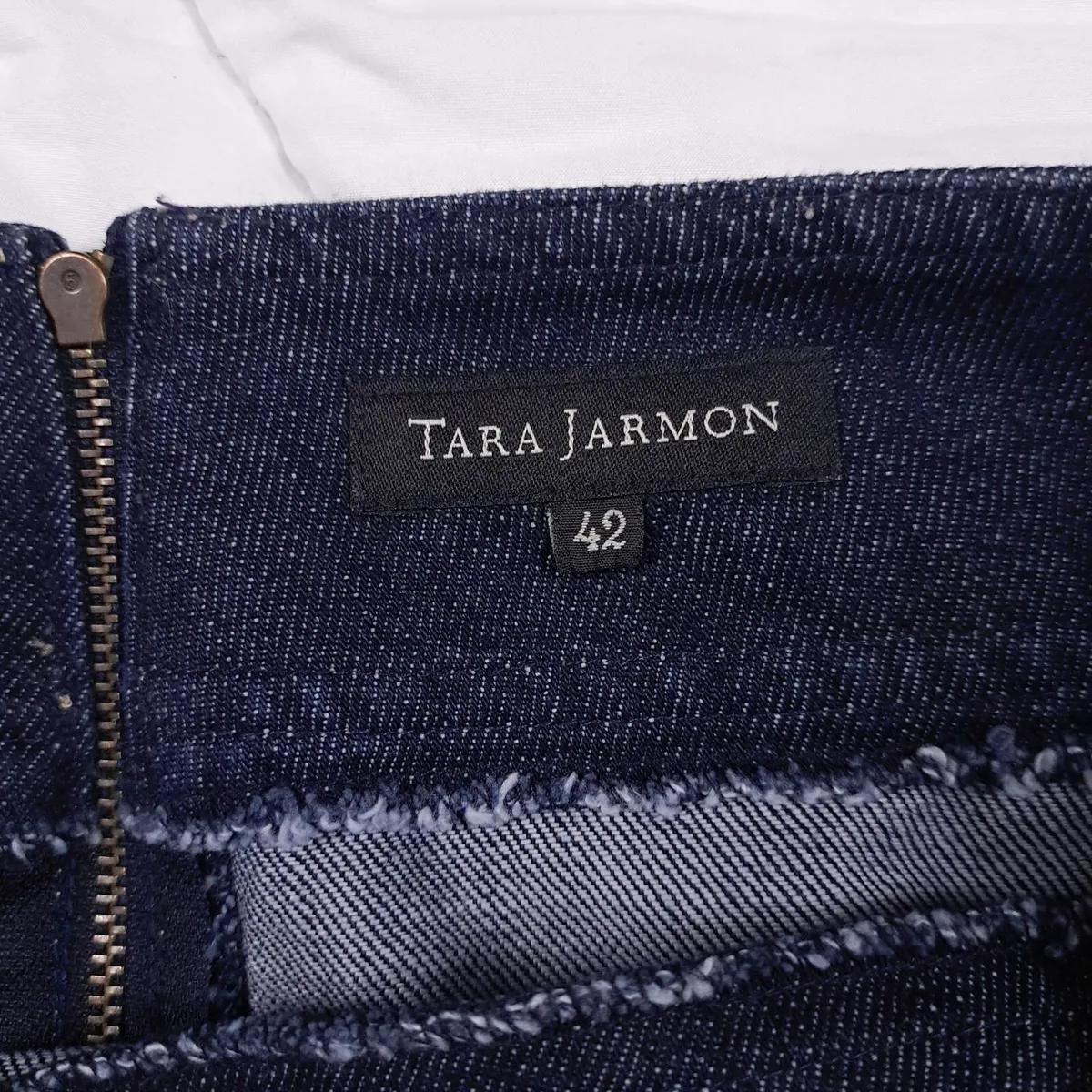 Tara Jarmon Indigo Blue Denim Mini Skirt 14UK/42EU - Image 3