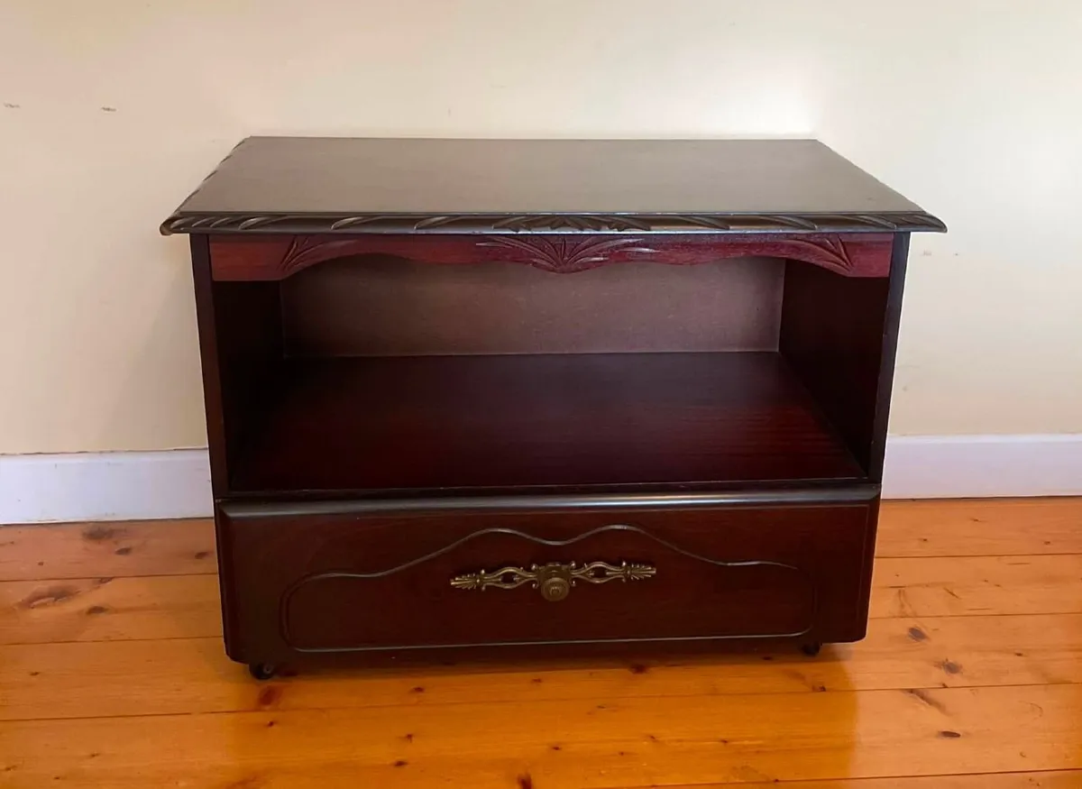 Rossmore Solid Mahogany Storage Cabinet And Drawer - Image 1