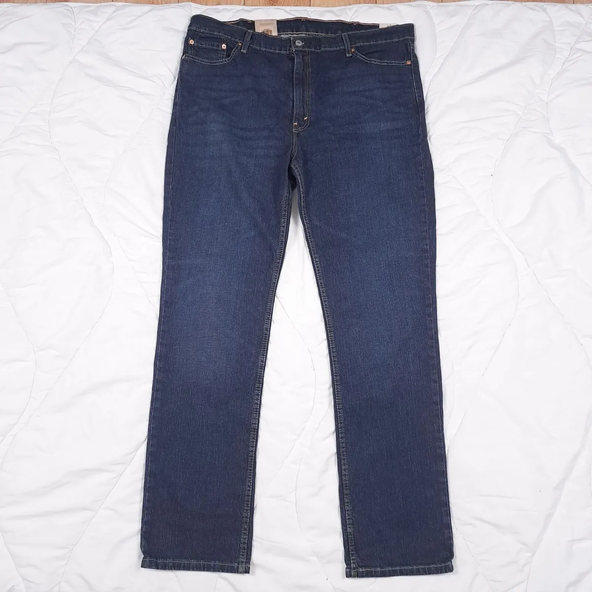 Levi's Indigo Navy Blue 511 Slim Jeans W42/L34 - Image 1