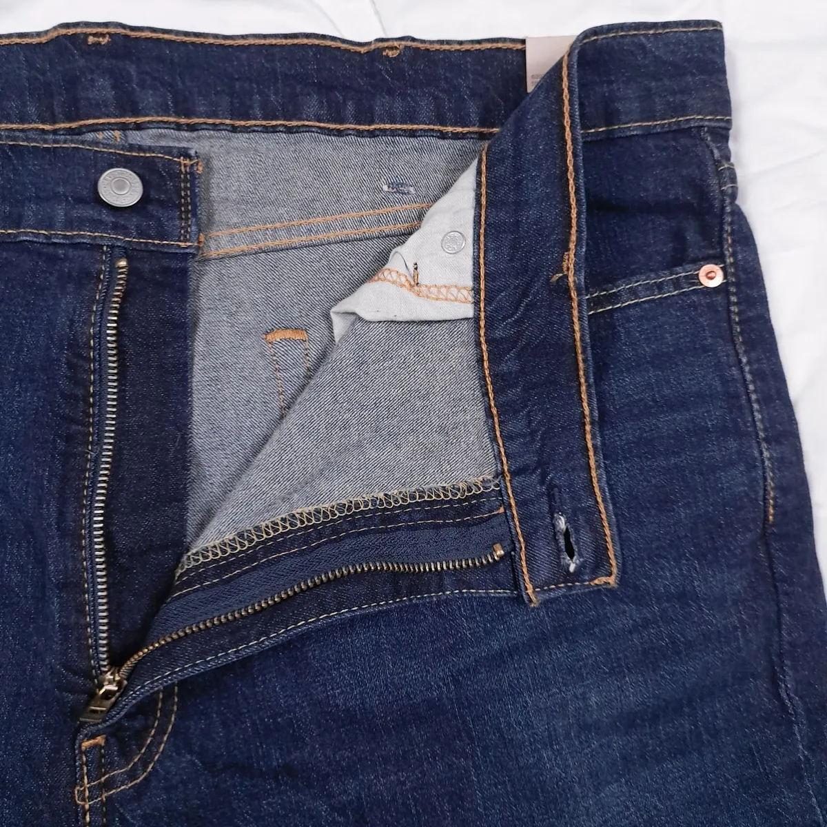 Levi's Indigo Navy Blue 511 Slim Jeans W42/L34 - Image 4