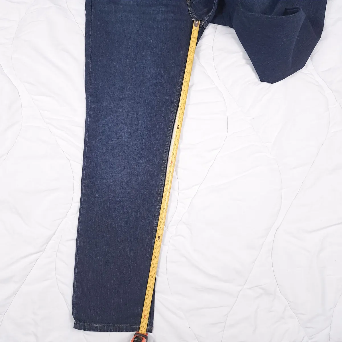 Levi's Indigo Navy Blue 511 Slim Jeans W42/L34 - Image 3