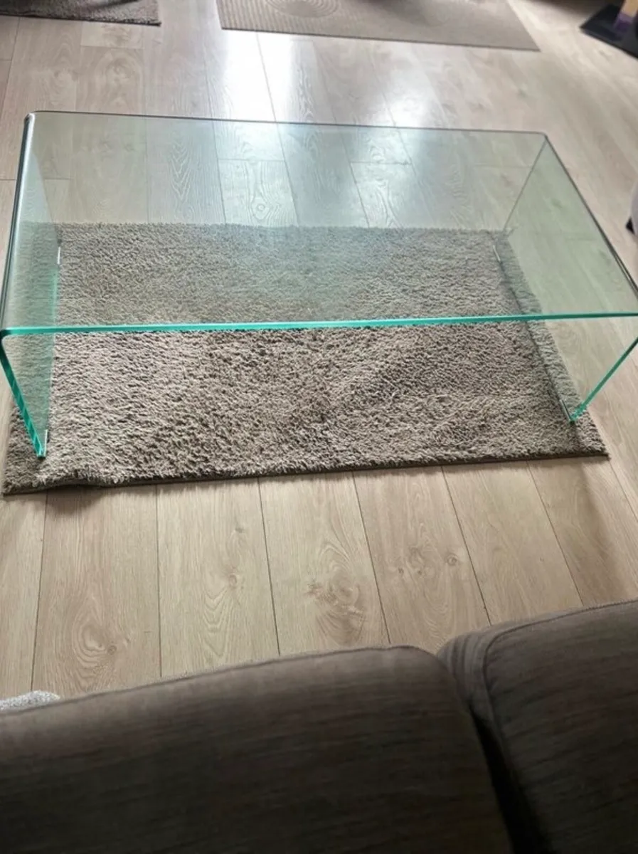 Habitat Bent Glass Coffee Table - Image 1